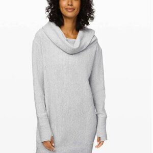 Lululemon Along the Way Dress Heathered Core Ultra Light Grey Size Extra Small